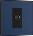 BG Evolve PCDDB60B Single Socket for TV or FM Co-Axial Aerial Connection - Matt Blue (Black) - westbasedirect.com