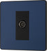 BG Evolve PCDDB60B Single Socket for TV or FM Co-Axial Aerial Connection - Matt Blue (Black) - westbasedirect.com