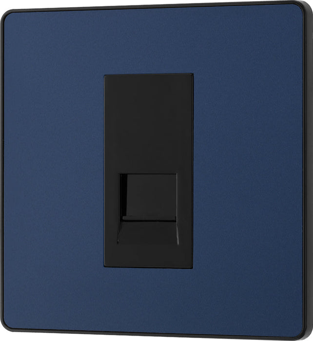 BG Evolve PCDDBBTM1B Single Master Telephone Socket - Matt Blue (Black) - westbasedirect.com