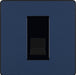 BG Evolve PCDDBBTS1B Single Secondary Telephone Socket - Matt Blue (Black) - westbasedirect.com