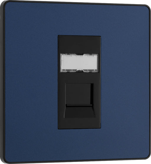 BG Evolve PCDDBRJ451B Single RJ45 Telephone Socket - Matt Blue (Black) - westbasedirect.com