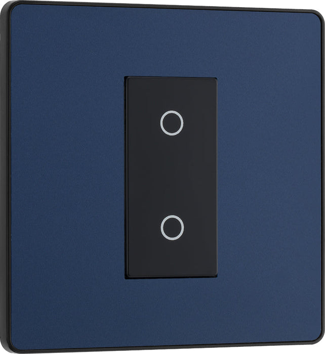 BG Evolve PCDDBTDM1B 2-Way Master 200W Single Touch Dimmer Switch - Matt Blue (Black) - westbasedirect.com