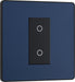 BG Evolve PCDDBTDM1B 2-Way Master 200W Single Touch Dimmer Switch - Matt Blue (Black) - westbasedirect.com