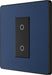 BG Evolve PCDDBTDM1B 2-Way Master 200W Single Touch Dimmer Switch - Matt Blue (Black) - westbasedirect.com