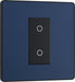BG Evolve PCDDBTDS1B 2-Way Secondary 200W Single Touch Dimmer Switch - Matt Blue (Black) - westbasedirect.com