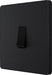 BG Evolve PCDMB12B 20A 16AX 2 Way Single Light Switch - Matt Black (Black) - westbasedirect.com