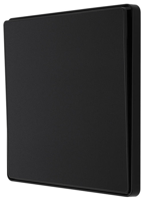 BG Evolve PCDMB12EB 20A 16AX 2 Way Single Light Switch, Edge to Edge Rocker - Matt Black (Black) - westbasedirect.com