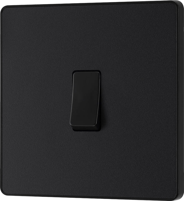 BG Evolve PCDMB13B 20A 16AX Single Intermediate Light Switch - Matt Black (Black) - westbasedirect.com