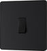 BG Evolve PCDMB13B 20A 16AX Single Intermediate Light Switch - Matt Black (Black) - westbasedirect.com