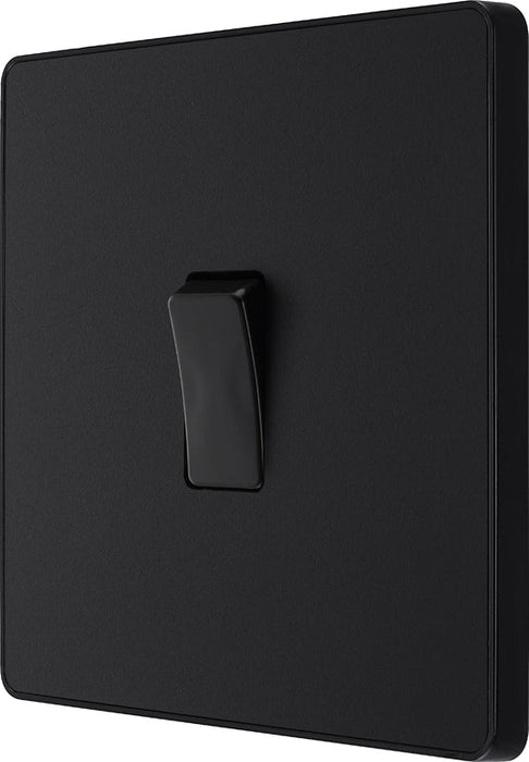 BG Evolve PCDMB13B 20A 16AX Single Intermediate Light Switch - Matt Black (Black) - westbasedirect.com