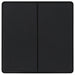 BG Evolve PCDMB42EB 20A 16AX 2 Way Double Light Switch, Edge to Edge Rocker - Matt Black (Black) - westbasedirect.com