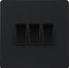 BG Evolve PCDMB43B 20A 16AX 2 Way Triple Light Switch - Matt Black (Black) - westbasedirect.com