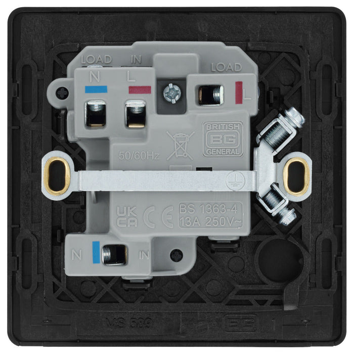 BG Evolve PCDMB50B 13A Switched Fused Connection Unit - Matt Black (Black)