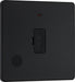 BG Evolve PCDMB54B 13A Unswitched Fused Connection Unit with Power LED Indicator & Flex Outlet - Matt Black (Black) - westbasedirect.com