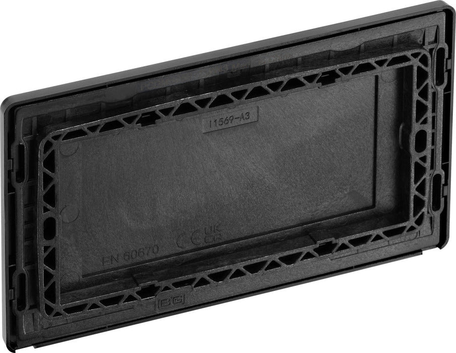 BG Evolve PCDMB95B Double Blank Plate - Matt Black (Black)