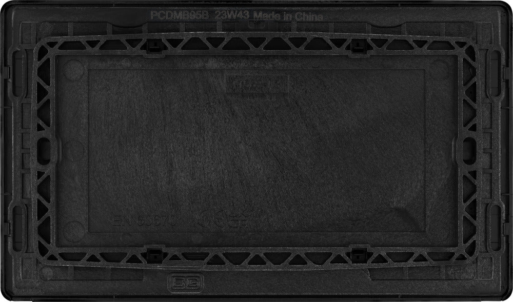 BG Evolve PCDMB95B Double Blank Plate - Matt Black (Black)