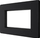 BG Evolve PCDMBEMR4B Quadruple Rectangular Front Plate (100 x 50) - Matt Black (Black) - westbasedirect.com