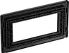 BG Evolve PCDMBEMR4B Quadruple Rectangular Front Plate (100 x 50) - Matt Black (Black) - westbasedirect.com