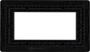 BG Evolve PCDMBEMR4B Quadruple Rectangular Front Plate (100 x 50) - Matt Black (Black) - westbasedirect.com