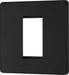 BG Evolve PCDMBEMS1B Single Euro Module Front Plate (25 x 50) - Matt Black (Black) - westbasedirect.com