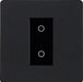 BG Evolve PCDMBTDM1B 2-Way Master 200W Single Touch Dimmer Switch - Matt Black (Black) - westbasedirect.com