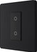 BG Evolve PCDMBTDM1B 2-Way Master 200W Single Touch Dimmer Switch - Matt Black (Black) - westbasedirect.com