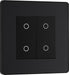 BG Evolve PCDMBTDS2B 2-Way Secondary 200W Double Touch Dimmer Switch - Matt Black (Black) - westbasedirect.com