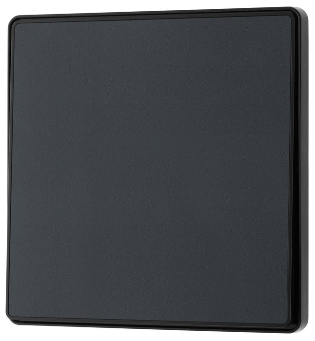 BG Evolve PCDMG12EB 20A 16AX 2 Way Single Light Switch, Edge to Edge Rocker - Matt Grey (Black) - westbasedirect.com