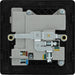 BG Evolve PCDMG21U2B 13A Single Switched Power Socket + 2xUSB(2.1A) - Matt Grey (Black) - westbasedirect.com