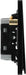 BG Evolve PCDMG42EB 20A 16AX 2 Way Double Light Switch, Edge to Edge Rocker - Matt Grey (Black) - westbasedirect.com