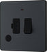 BG Evolve PCDMG52B 13A Switched Fused Connection Unit with Power LED Indicator & Flex Outlet - Matt Grey (Black) - westbasedirect.com