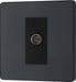 BG Evolve PCDMG60B Single Socket for TV or FM Co-Axial Aerial Connection - Matt Grey (Black) - westbasedirect.com