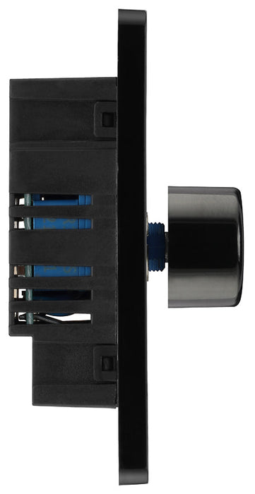 BG Evolve PCDMG81B 2-Way Trailing Edge LED 200W Single Dimmer Switch Push On/Off - Matt Grey (Black) - westbasedirect.com