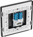 BG Evolve PCDMGBTS1B Single Secondary Telephone Socket - Matt Grey (Black) - westbasedirect.com