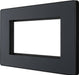 BG Evolve PCDMGEMR4B Quadruple Rectangular Front Plate (100 x 50) - Matt Grey (Black) - westbasedirect.com