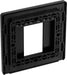 BG Evolve PCDMGEMS1B Single Euro Module Front Plate (25 x 50) - Matt Grey (Black) - westbasedirect.com