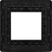 BG Evolve PCDMGEMS2B Twin Euro Module Aperture Single Front Plate (50 x 50) - Matt Grey (Black) - westbasedirect.com