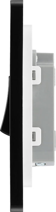 BG Evolve PCDSB12B 20A 16AX 2 Way Single Light Switch - Satin Brass (Black) - westbasedirect.com