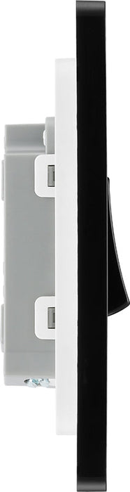 BG Evolve PCDSB12B 20A 16AX 2 Way Single Light Switch - Satin Brass (Black) - westbasedirect.com