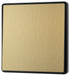 BG Evolve PCDSB12EB 20A 16AX 2 Way Single Light Switch, Edge to Edge Rocker - Satin Brass (Black) - westbasedirect.com