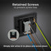 BG Evolve PCDSB12EB 20A 16AX 2 Way Single Light Switch, Edge to Edge Rocker - Satin Brass (Black) - westbasedirect.com