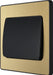 BG Evolve PCDSB12WB 20A 16AX 2 Way Single Light Switch, Wide Rocker - Satin Brass (Black) - westbasedirect.com