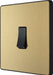 BG Evolve PCDSB13B 20A 16AX Single Intermediate Light Switch - Satin Brass (Black) - westbasedirect.com