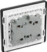 BG Evolve PCDSB15B 10A Triple Pole Fan Isolator Switch - Satin Brass (Black) - westbasedirect.com