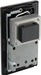 BG Evolve PCDSB20B 115/240V Dual Voltage Shaver Socket - Satin Brass (Black) - westbasedirect.com