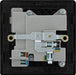 BG Evolve PCDSB21U2B 13A Single Switched Power Socket + 2xUSB(2.1A) - Satin Brass (Black) - westbasedirect.com