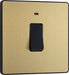 BG Evolve PCDSB31B 20A Double Pole Switch with Power LED Indicator - Satin Brass (Black) - westbasedirect.com