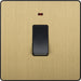 BG Evolve PCDSB31B 20A Double Pole Switch with Power LED Indicator - Satin Brass (Black) - westbasedirect.com