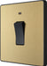 BG Evolve PCDSB31B 20A Double Pole Switch with Power LED Indicator - Satin Brass (Black) - westbasedirect.com