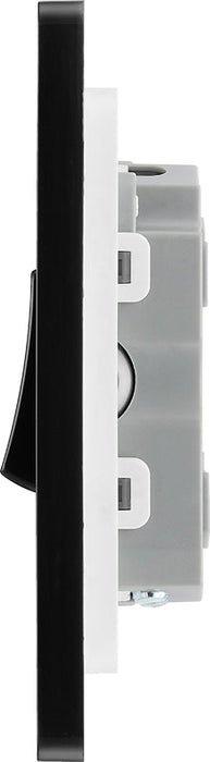 BG Evolve PCDSB43B 20A 16AX 2 Way Triple Light Switch - Satin Brass (Black) - westbasedirect.com